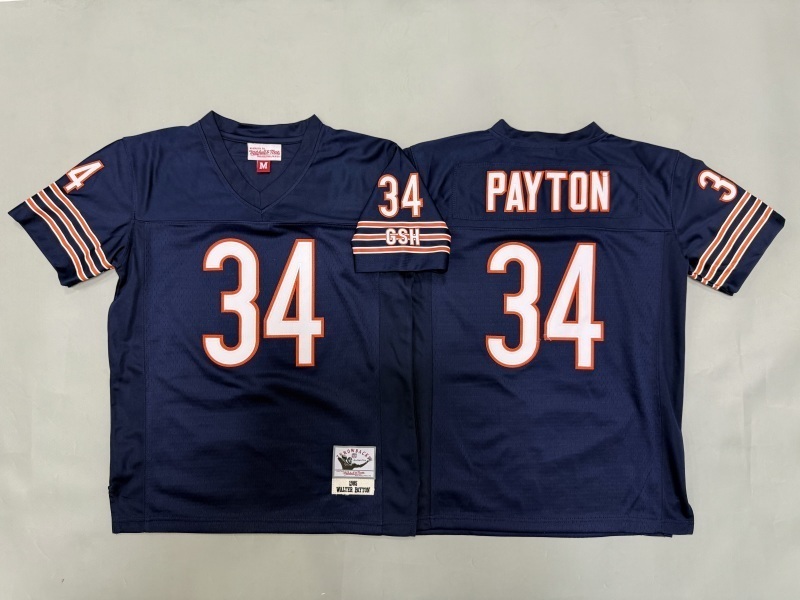 Youth Chicago Bears #34 Payton Blue Throwback Limited Nike NFL Jersey 01->youth nfl jersey->Youth Jersey
